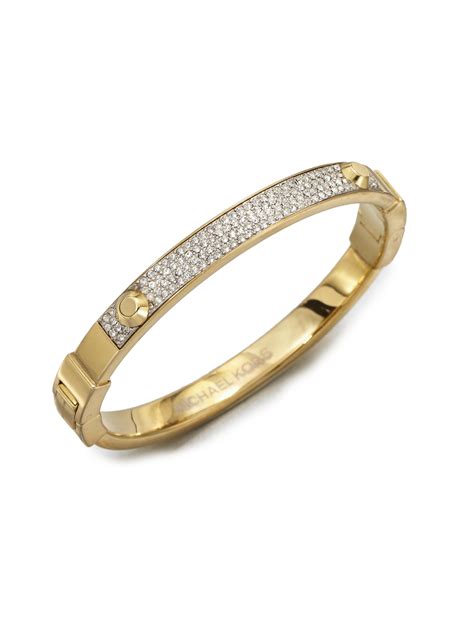 michael kors bangle gold|michael kors bracelet with diamonds.